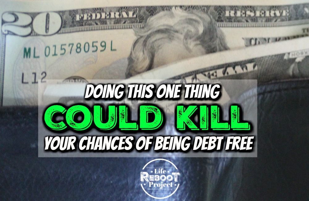 Doing this one thing could kill your chances of being debt free. There are too many factors to determine how fast debt free payoff will take. #liferebootproject #beingdebtfree #financialtips #frugallivingtips